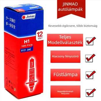H1 autóhalogén fényszóróizzó, kvarcüveg, 12/24V, 55/100W, 3200K
