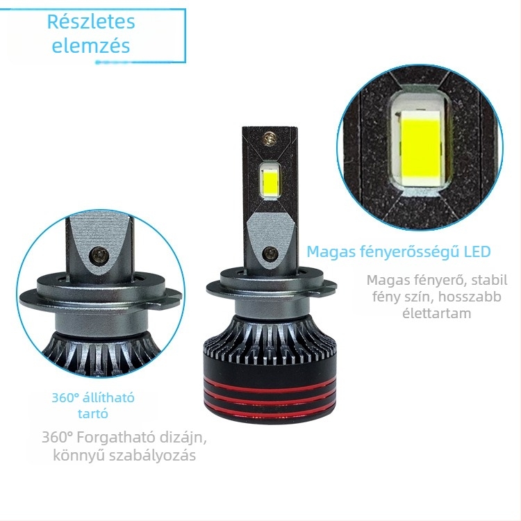 M8PRO LED autófényszóró – 65W, 9-30V, 4000 lm, IP68