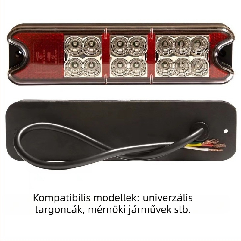 Villás targoncá hátsó lámpája, univerzális LED, kompatibilis Hella No. 005, 24 V, élettartam 50 000 óra
