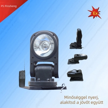 Autós keresőfény távirányítóval, Xenon, összecsukható, modell CHT3168, 9-32V, 35W, Pinsheng