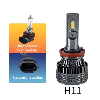 Autó LED fényszórók alumínium házban - 120W, 9-32V, akár 12 000 lm, élettartam 50 000 óra