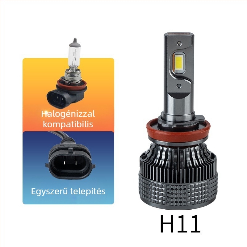 Autó LED fényszórók alumínium házban - 120W, 9-32V, akár 12 000 lm, élettartam 50 000 óra
