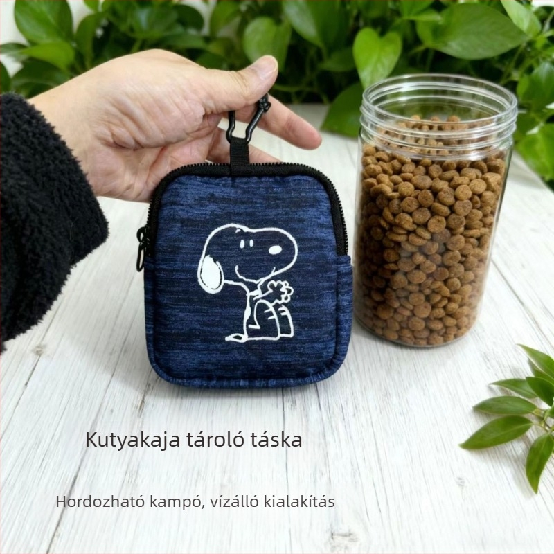 Kutyatréning deréktáska nassolnivaló tartóval, kültéri használatra, poliészter anyagból, YUXIAO márka, állatmintás, közepesen puha textúra.