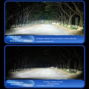 LED fényszóró autóhoz – Modell V34, 55W, 9-36V, IP68, univerzális illeszkedés