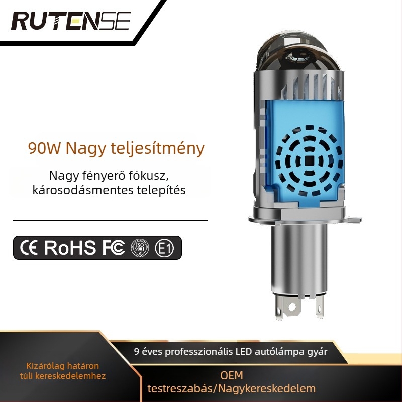 H4 LED autófényszórók kettős lencsével