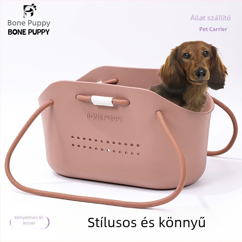 EVA anyagú táska háziállatoknak, keresztpántos stílus, nagy kapacitású 600, puha, 5–7 kg közötti állatok számára