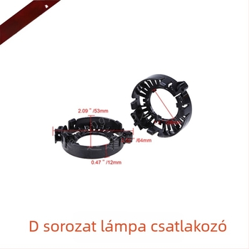 Autó Xenon lámpa tartó bifokális lencsével, izzóforma D1S, rögzítő gyűrű, alap D1D3/D3S, 12V, 35/55W