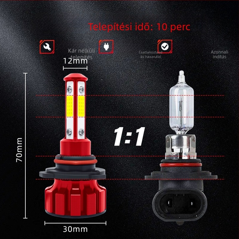 Autó LED fényszóró Q5 – 20W, 12V, IP68, 4000 lm
