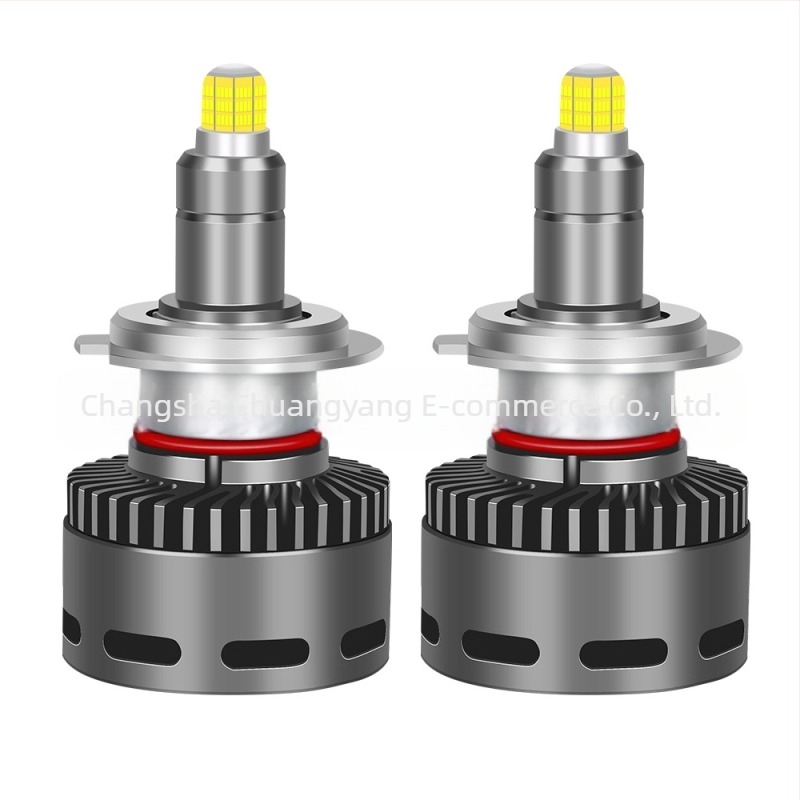 360° LED autófényforrás, 55W, 12V, réz hőcsővel, integrált kialakítás, univerzális H8/H9/H11/H7 kompatibilis