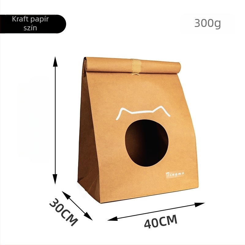 Kutyafészek – mosható Kraft papírból, csíkos mintázat, közepes keménység