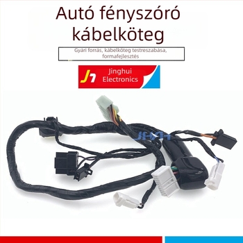 Autófényszóró kábelező készlet LED Xenon lámpával és autóhang-szenzor kábelekkel – kíméletlen tápellátó készlet