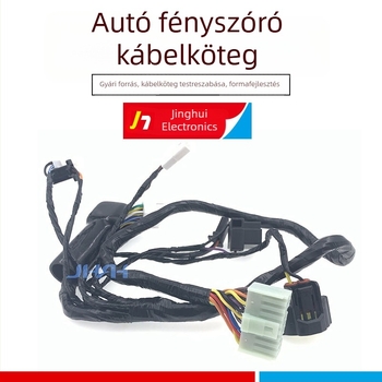 Autófényszóró kábelező készlet LED Xenon lámpával és autóhang-szenzor kábelekkel – kíméletlen tápellátó készlet
