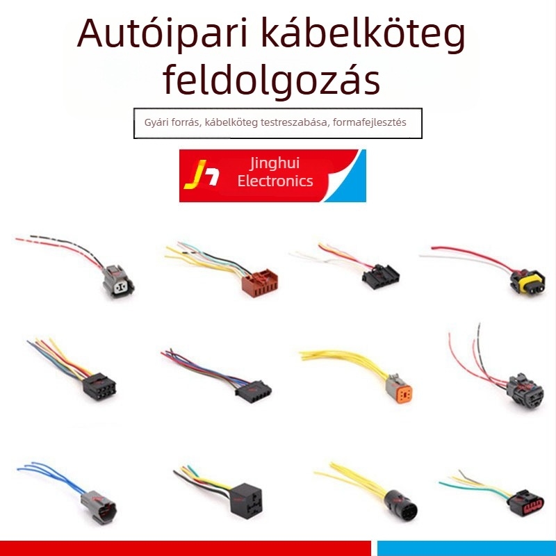 Autófényszóró kábelező készlet LED Xenon lámpával és autóhang-szenzor kábelekkel – kíméletlen tápellátó készlet