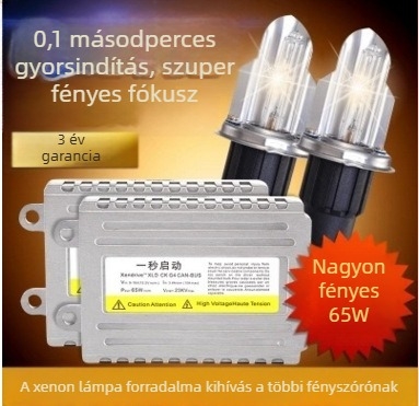 Autó HID Xenon fényszóró készlet gyorsindítású ballaszttal, 55W, 12V, HID