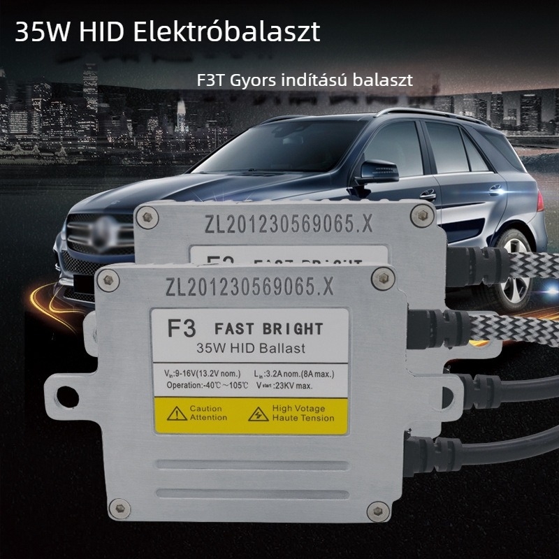 Xenon HID ballast JT-DLT-F3T autófényszórókhoz – 35W, 12V, IP67, 4800 lm