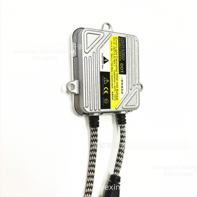 DC55W Xenon fényszóró ballaszt autókhoz, 12V, 55W, 3500 lm, 3000 h élettartam