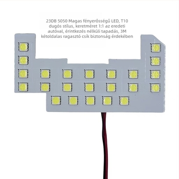 Autó tető LED olvasólámpa, 12V, 15W, modell Reading light roof light