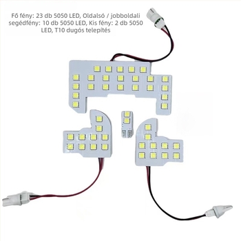 Autó tető LED olvasólámpa, 12V, 15W, modell Reading light roof light