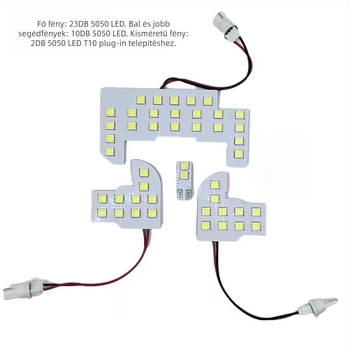 Autó tető LED olvasólámpa, 12V, 15W, modell Reading light roof light