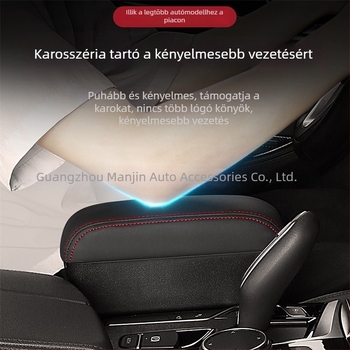 Autó karfájához tartozó tároló doboz – bőr, univerzális kompatibilitás, modell 3091, 990 g, testreszabható