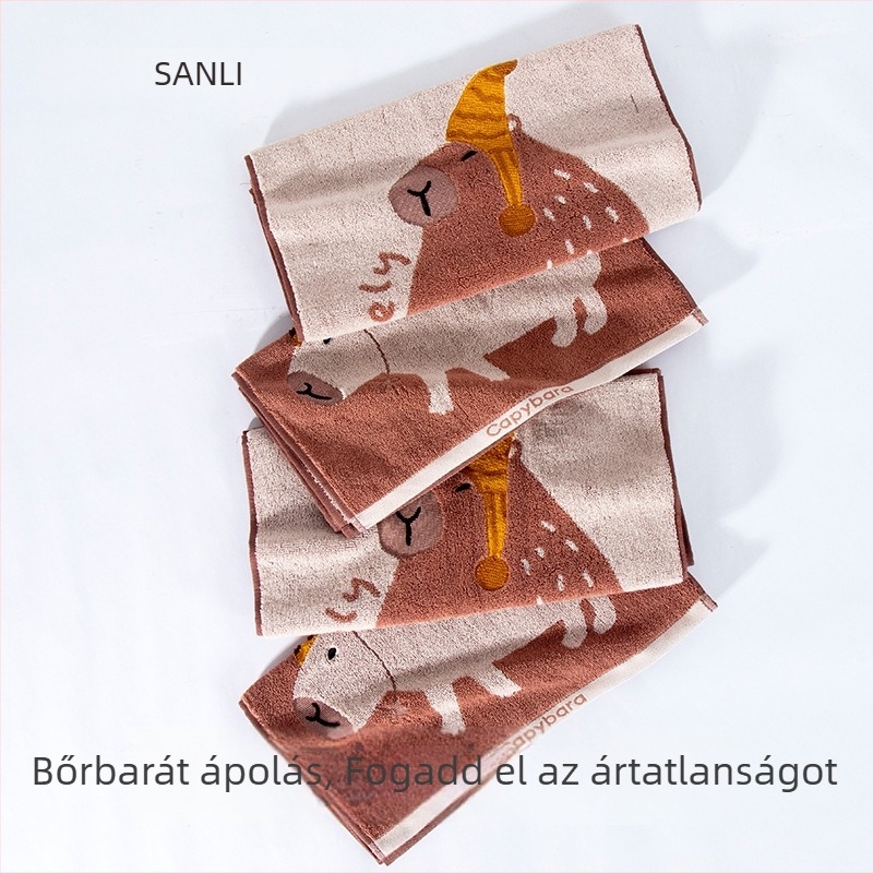 Sanli Gyermekeknek szóló pamut arctörölköző, jacquard szövésű, fonalfestett