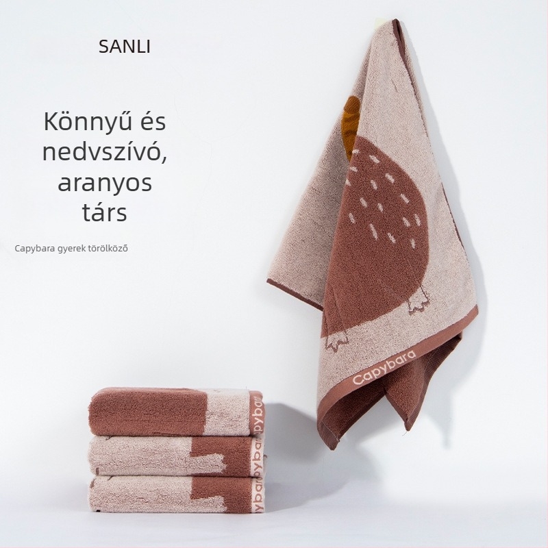 Sanli Gyermekeknek szóló pamut arctörölköző, jacquard szövésű, fonalfestett