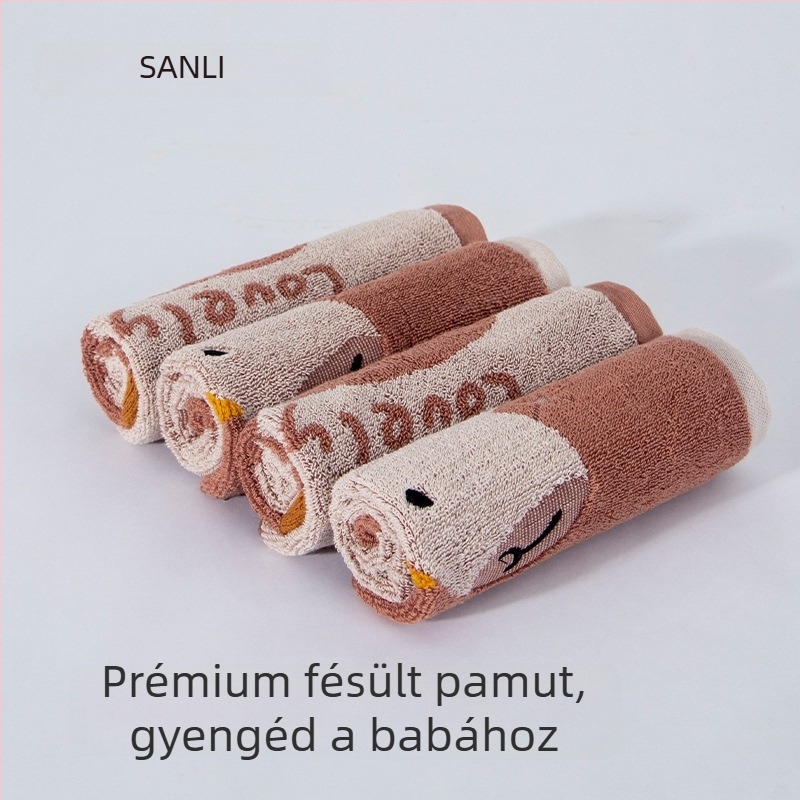 Sanli Gyermekeknek szóló pamut arctörölköző, jacquard szövésű, fonalfestett