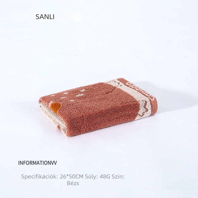 Sanli Gyermekeknek szóló pamut arctörölköző, jacquard szövésű, fonalfestett