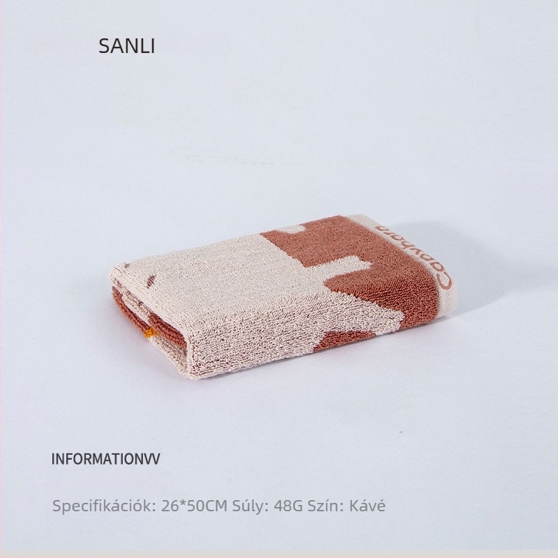 Sanli Gyermekeknek szóló pamut arctörölköző, jacquard szövésű, fonalfestett