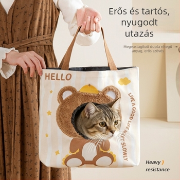 Vászonból készült háziállat-táska, állatmintázat, közepesen puha, kód YX251215