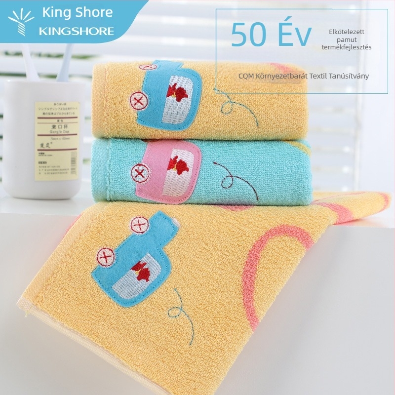Arc törölköző gyerekeknek és hölgyeknek – 100% pamut, 32s fonal, tömeg 50–80 g, Márka: King Shore
