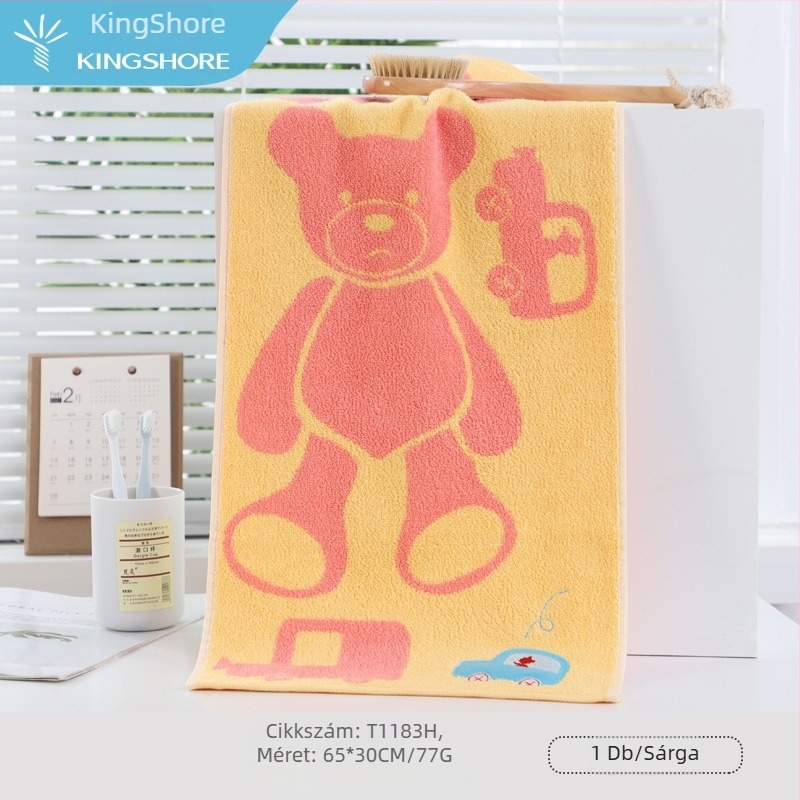 Arc törölköző gyerekeknek és hölgyeknek – 100% pamut, 32s fonal, tömeg 50–80 g, Márka: King Shore