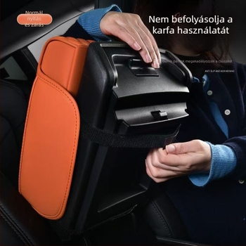 Bd888 bőr autó kartámasz párna, univerzális modell, tömeg 570 g