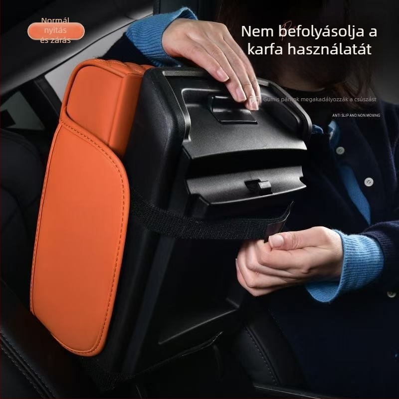 Bd888 bőr autó kartámasz párna, univerzális modell, tömeg 570 g