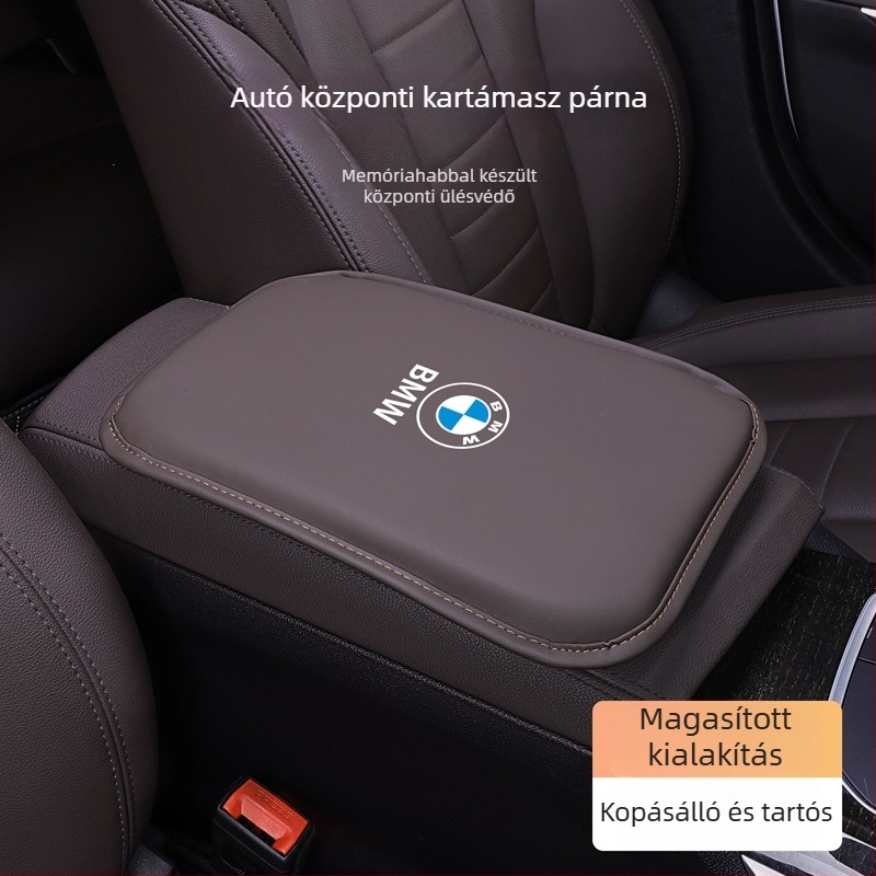 Bőr autó kartámasz alátét, univerzálisan illeszkedik, testre szabható, márka Four Seasons Bright