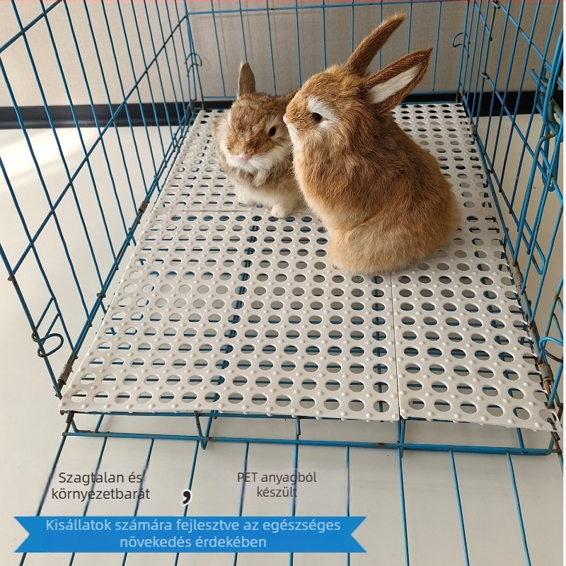 Nyúl ketrecpad, harapás elleni, szivárgásmentes, műanyagból, összekapcsolható