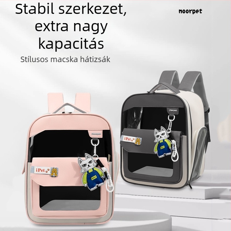 Moorpet Állat táska – Oxford anyag, lélegző kialakítás, macska és kutya kiruccanó hátizsákja