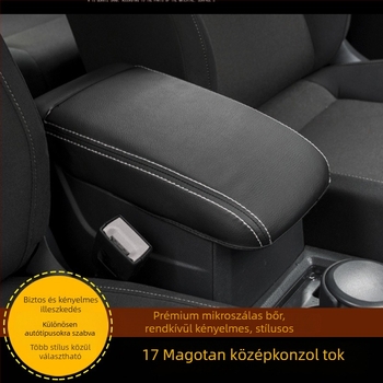 Bőr középső kartámaszvédő VW Magotan 17 modellhez, Bai Quan, belső bőrpárna, testreszabható feldolgozás, DIY telepítés