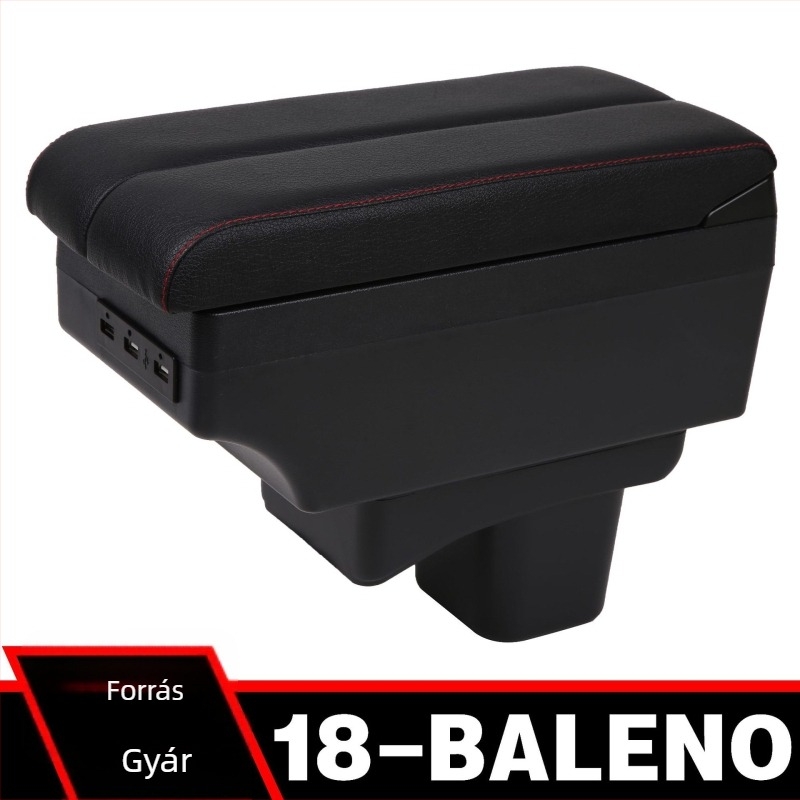 Suzuki Baleno középső kartámasz doboza, műanyagból, 2,3 kg, testreszabható feldolgozás, telepítés támogatás