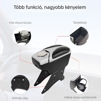 AC-464 Univerzális autókarfa doboz, műanyag, 1100 g, nagy kapacitású tároló, testreszabható feldolgozás