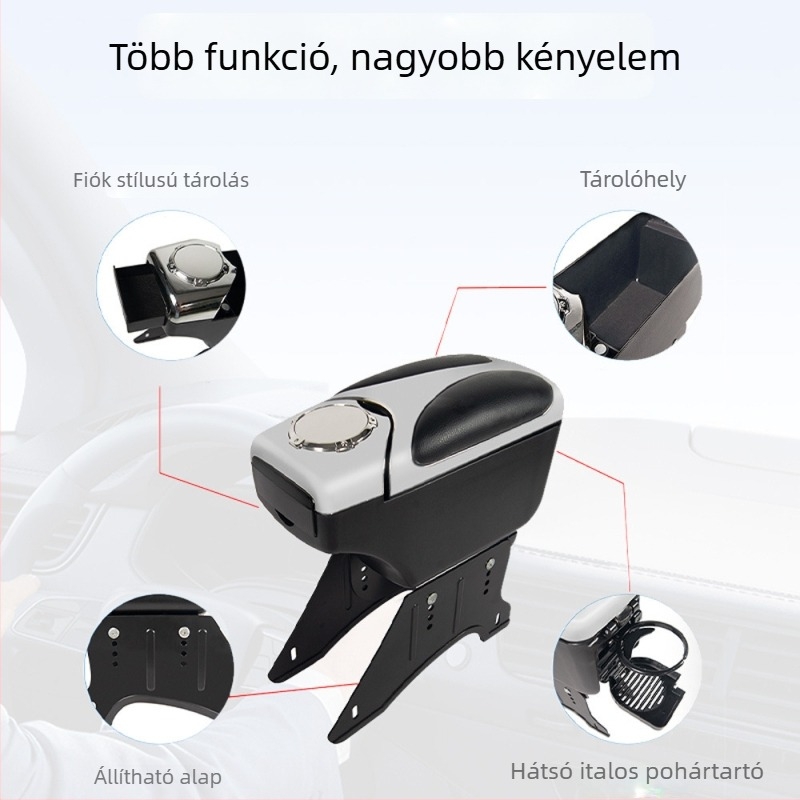 AC-464 Univerzális autókarfa doboz, műanyag, 1100 g, nagy kapacitású tároló, testreszabható feldolgozás