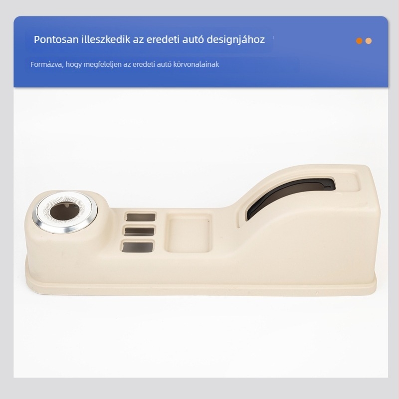 Autó középkonzol tároló doboz integrált kézifék tartóval; műanyag; testreszabható; eredet Shandong; modell Handbrake Mount Integrated Handrail Box.