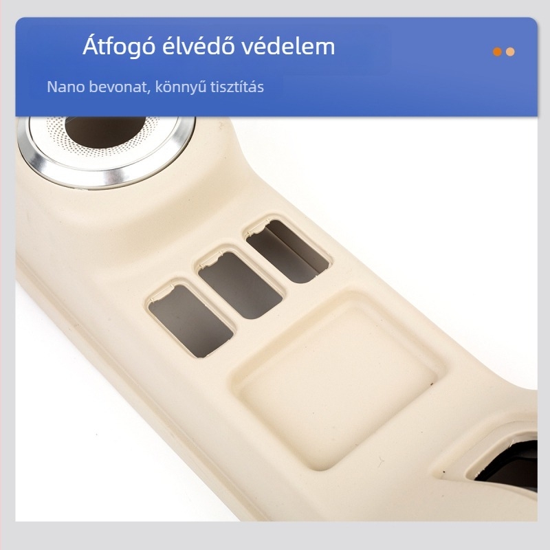 Autó középkonzol tároló doboz integrált kézifék tartóval; műanyag; testreszabható; eredet Shandong; modell Handbrake Mount Integrated Handrail Box.