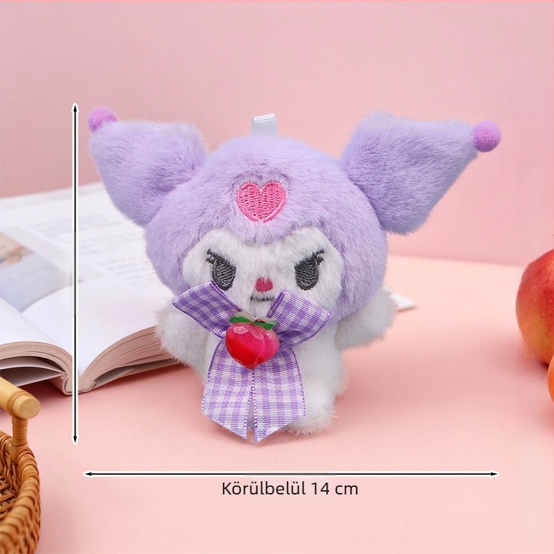 Xia wei crafts plüss kutya kulcstartó – kristályosan puha plüss, PP pamut töltés, testreszabható minták, 14+ éveseknek