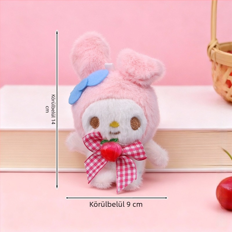 Xia wei crafts plüss kutya kulcstartó – kristályosan puha plüss, PP pamut töltés, testreszabható minták, 14+ éveseknek