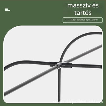 Fűtött izolált üvegház otthoni használatra — műanyag váz, csőváz műanyag bevonattal, növények melegítésére