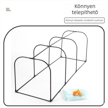 Fűtött izolált üvegház otthoni használatra — műanyag váz, csőváz műanyag bevonattal, növények melegítésére