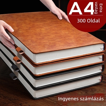 A4-es notesz, rendkívül vastag, magas minőségű üzleti notesz munka és megbeszélésekhez, 2026 magas esztétikai érték