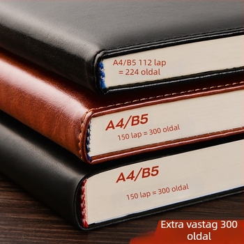 A4-es notesz, rendkívül vastag, magas minőségű üzleti notesz munka és megbeszélésekhez, 2026 magas esztétikai érték