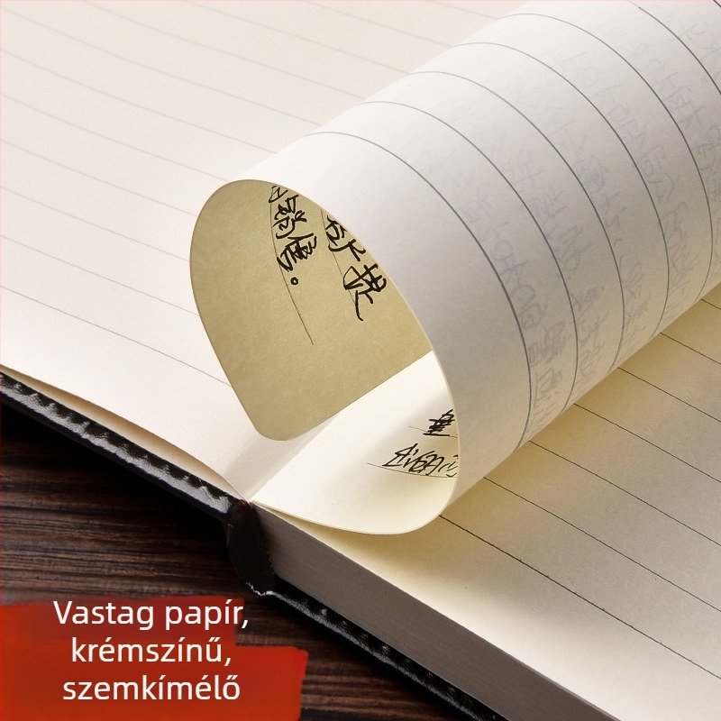 A4-es notesz, rendkívül vastag, magas minőségű üzleti notesz munka és megbeszélésekhez, 2026 magas esztétikai érték